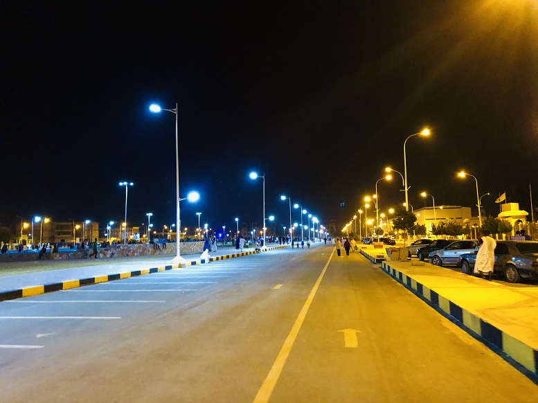 Eclairage public rue de Nouakchott